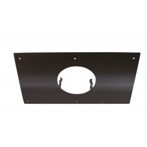 Plaque De Propreté Noir Pour Poêle À Pellets 300 X 300 Diam.80 Mm