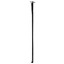 Pied De Meuble Rond En Acier Chromé H.70 Cm Diam.3 Cm - Hettich - Bricoman