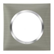 Plaque 1 Poste Inox Brossé - Legrand