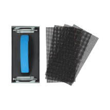 Cale À Poncer 93 X 230 Mm + 4 Papiers Abrasifs Grain 120 À 220 - Norton