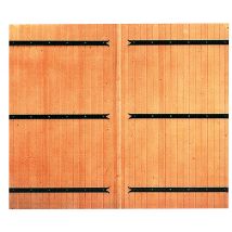 Porte De Garage Battante 2 Vantaux L.240 X H.200 Cm X Ep.27 Mm