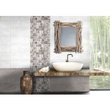 Faïence Blanc L.25 X L.60 Cm Ethnic