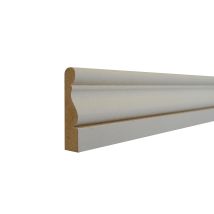 Chambranle Classique Louis Xvi En Mdf Prépeint 9 X 38 Mm Long.2,44 M - Sotrinbois