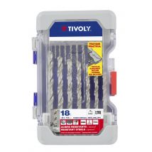 Coffret De 18 Forets À Métaux Hss Diam.2 À 10 Mm - Tivoly