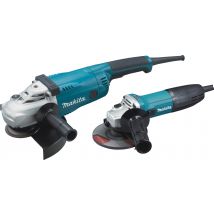 Lot De 2 Meuleuses Filaires Diam.125 Mm Ga5030r + Diam.230 Mm Ga9020 - Makita - Dk0097x1 - Bricoman