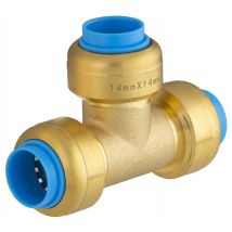 Raccord Té Universel Cuivre / Multicouche / Per Automatique Diam.14 Mm - Tout Push - Bricoman