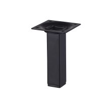 Pied De Meuble Carré En Acier H.10 Cm Noir - Tecnomat