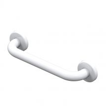 Barre D'Appui Droite 30 Cm Acier Inoxydable Recouvert D'Époxy Blanc - 01240wh-ls Akw