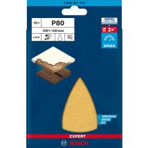 Papier Abrasif Pour Ponceuse Delta 100x150 Mm Lot De 10 - Bosch - C470 - Bricoman