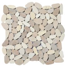 Galets Blanc/beige L.30 X L.30 Cm