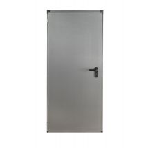 Porte De Service Acier Pleine Galva 204.5x79 Cm Réversible