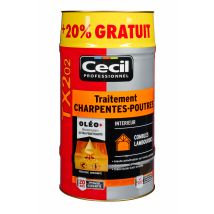 Traitement Bois Poutres Et Charpentes Intérieures 25 L + 20 % Gratuit Tx202 - Cecil Pro - Bricoman