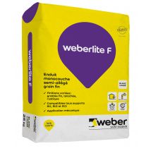 Enduit Monocouche Blanc Cassé 25 Kg Weberlite F - Weber