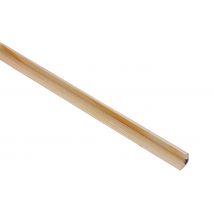 Baguette D’angle Arrondie En Pin Des Landes Sans Nœud 27 X 27 Mm Long.2,4 M - Sotrinbois
