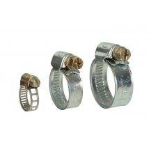 Lot De 10 Colliers De Serrage Diam.10-28 Mm Long.8 Mm