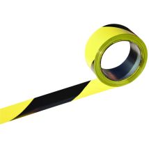 Ruban Noir/jaune L.100 M X L.50 Mm Rubaplast - Taliaplast - Tecnomat