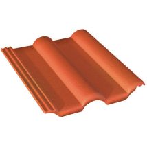 Tuile Chatière Grillagée Double Romane Rouge Vieilli - Monier