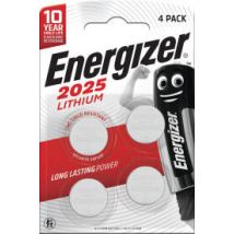 4 Piles Cr2025 Lithium Energizer