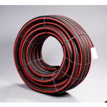 Gaine Tpc Noire Bande Rouge Diam 63, 25ml - Bricoman