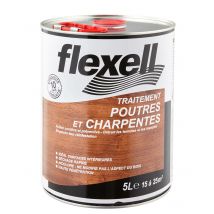 Traitement Bois Poutres Et Charpentes Intérieures 5 L - Flexell