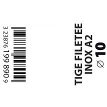 Tige Filetée Inox A2 Diam. 10 Mm L.1 M - Viswood