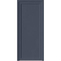 Porte De Service Pvc Pleine Bicolor Poussant Gauche H.200 X L.90 Cm