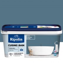Peinture Intérieure Multi-supports Acrylique Satin Bleu Madura 2 L Cuisine & Bain - Ripolin