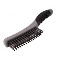 Brosse Métallique À Main Fil Acier Inoxidable Manche Bi-matière Pour Brossage Et Décapage Intensif - 950310 Tecnum