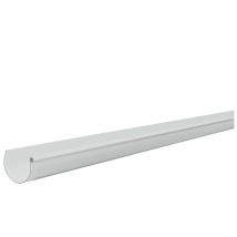 Gouttière Demi-ronde Pvc Blanche Dév.250 Mm Long.4 M - Girpi