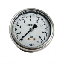 Manomètre À Bain De Glycérine Axial À Cadran Ø63