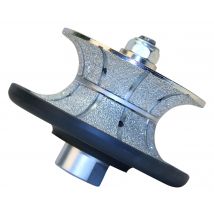 Meule De Façonnage H:35mm Profil Demi-rond Pour Meuleuse - Diam Industries