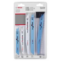 Set De 12 Lames De Scie Sabre Bois, Métal Et Démolition - Bosch - 2607010908 - Bricoman