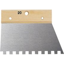 Couteau À Colle Long.20 Cm Dent "u" L.10 X L.10 Mm