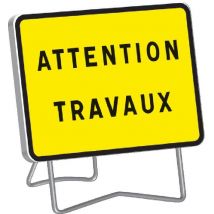 Panneau Attention Travaux L.800xl.600 Mm