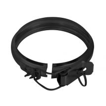 Bride De Sécurité Inox Noir Pour Poêle À Pellet Diam.80 Mm