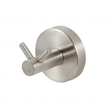 Patère Duo En Inox Mat - Bricoman