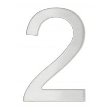Chiffre 2 En Inox Adhésif H.76 Mm - Thirard - Bricoman