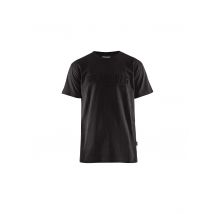 T-shirt De Travail 3d Noir T.4xl - Blaklader - Bricoman