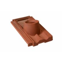 Tuile À Douille Diamètre 120 Mm Marseille Rouge Vieilli - Monier