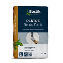 Plâtre Fin De Paris En Poudre Intérieur 25 Kg - Bostik