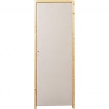 Bloc-porte Acoustique Isoplan Prépeint Larg.73 Cm Poussant Gauche Pleine Huiss.72 Mm