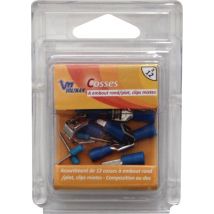 Lot 4 Cosses Clips Ø6.3mm + 8 Cosses 6.3+1.9mm