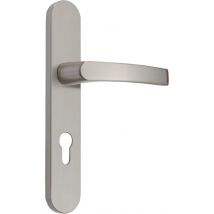 Poignée De Porte Sur Plaque Grise Clé En En I Petra X2 - Chainey