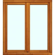 Fenêtre Bois H.125 X L.100 Cm Ouvrant À La Française 2 Vantaux Pin