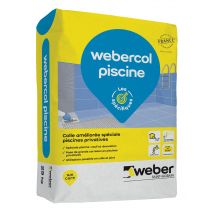 Colle Carrelage En Poudre Blanc C2et Spéciale Piscine Privative 25 Kg - Webercol Piscine Weber