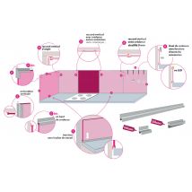 Profil De Finition En V De Crédence Ép. 8-10 Mm L.3150 Mm Aluminium