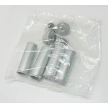 Pied De Meuble Rond En Aluminium Réglable H.12 Cm Diam.6 Cm Gris- Volpatoo