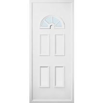 Porte D’entrée Pvc Poussant Droit H.215 X L.90 Cm Elise