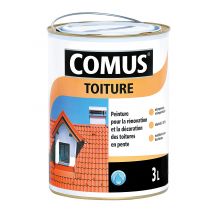 Peinture Toiture Décorative Imperméable Gris Ardoise 3 L - Comus