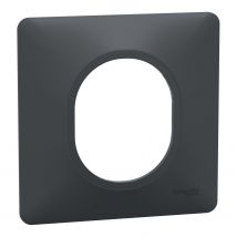 Ovalis - Plaque De Finition - 1 Poste Anthracite